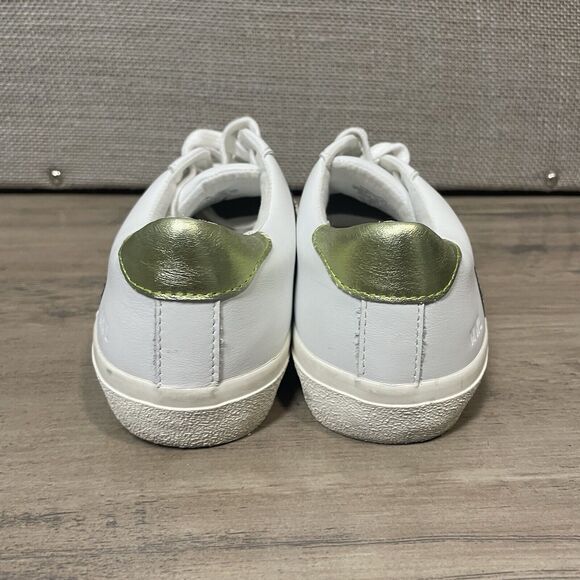 MADEWELL Sidewalk Low Top Sneakers Leather Snake Print Size 7.5 Minimalist White - Picture 5 of 8